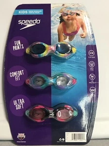 Gafas de natación SPEEDO para niños - ¡Paquete de 3 edades (3-10) niños y niñas! U Pick ¡NUEVO! - Imagen 1 de 17