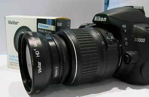 52MM Wide Angle Lens 0.43x Fisheye Macro for Nikon DSLR D3200 D3100 D5200 D5100 - Picture 1 of 6