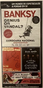 Banksy Genie oder Vandale ?  Lissabon Ausstellung Promo Flyer & Prospekt 2019 - Bild 1 von 3