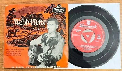WEBB PIERCE Part 2 (You're Not Mine Anymore)" 50s UK Country 45 TRI EP BRUNSWICK - Bild 1 von 2