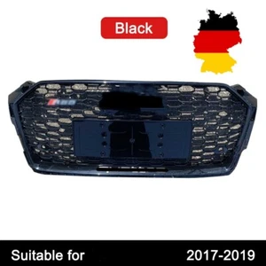 Parrilla negra parrilla frontal para Audi A5 B9 S5 2017-19 RS5 estilo brillante - Imagen 1 de 5