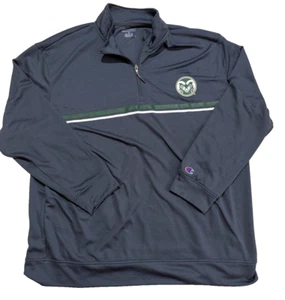Colorado State Rams Champion Marke Herren Viertel Reißverschluss Long Pullover grau Größe 2XL  - Bild 1 von 2