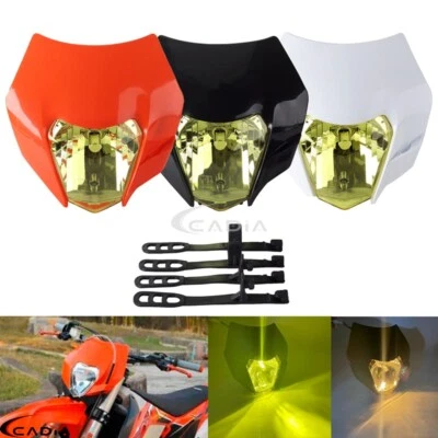 E8 LED Headlight w/ DRL For KTM SX SX-F XC XC-F XC-W XC Husqvarna FC FE TC TE FX - Image 1 of 4