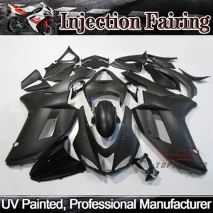For Kawasaki Ninja ZX6R 2007 2008 Matte Black Fairing Kit ABS Injection ZX 6R 07 - Picture 1 of 11