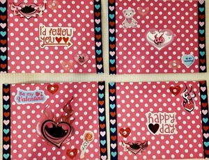 Handmade Greeting Cards -(set of 10) Valentine's Day Cards with Envelopes - Picture 1 of 9