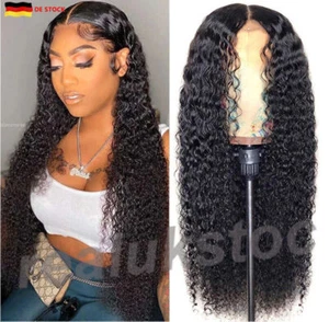Tiefe Lockige Spitze Front Perücke Perücken Für Schwarze Frauen Tiefe Welle DE - Bild 1 von 8