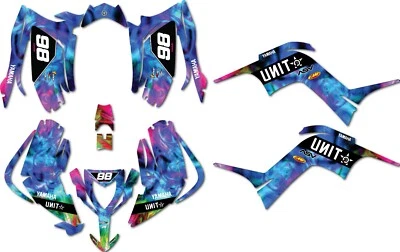 TYE STYLE sticker kit fits Yamaha Raptor YFM  90 2016 - 2025 QUAD ATV graphics - image 1 of 4