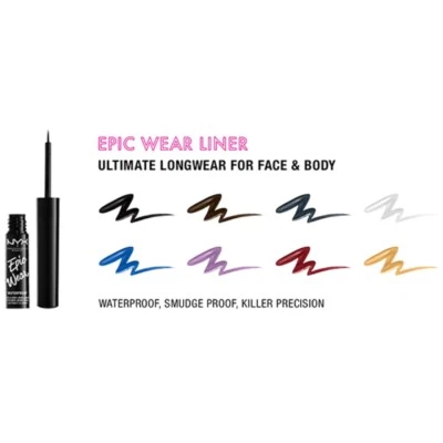 NYX PROFESSIONAL MAKEUP Epic Wear Long-Lasting Liquid Liner Waterproof Eyeliner - Image 1 of 4