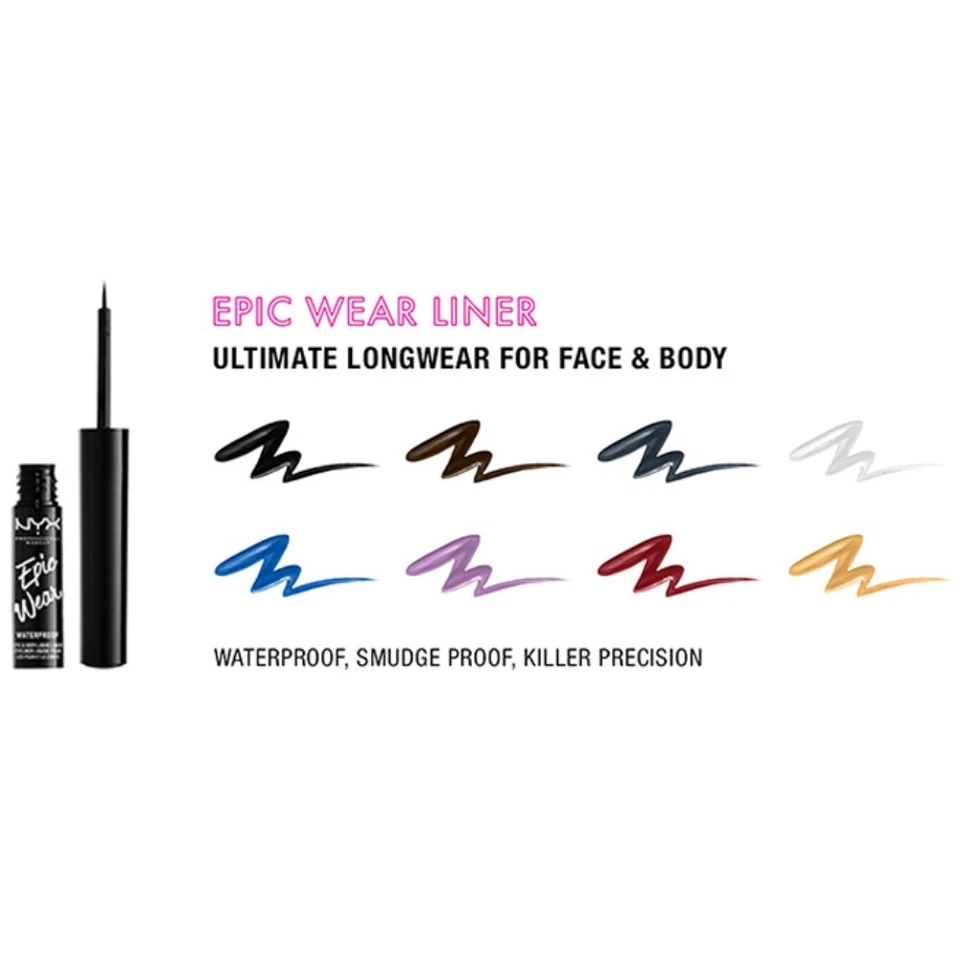 NYX PROFESSIONAL MAKEUP Epic Wear Long-Lasting Liquid Liner Waterproof Eyeliner - Image 1 of 4