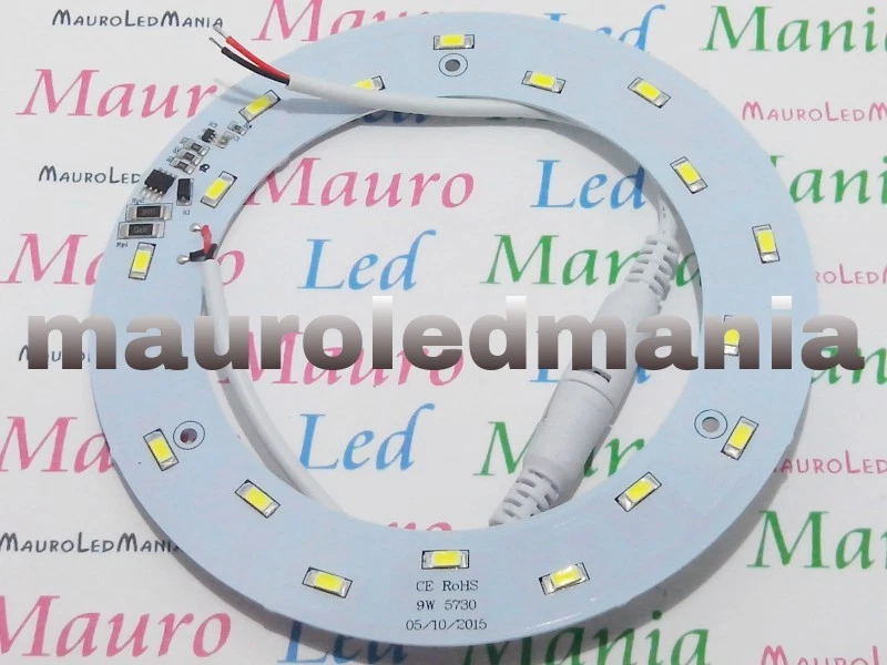 Circolina led T9 Camper Plate 9W Resa 90W DC 12V 18 SMD 5730 Bianco Freddo Pavia - Immagine 1 di 1