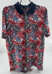 Goodfellow & Co Men's Polo Shirt Tropical Hawaiian Size Large Golf Beach NEW - Picture 1 of 6