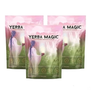 Brainista Yerba Mate Instant-Teepulver 3 in 1 Super Drink Erdbeer-Matcha-Geschma - Bild 1 von 10