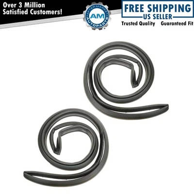 Front Door Seals Rubber Weatherstrip Pair Set for Pontiac Buick Olds 4 Door - Image 1 of 2