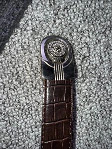 Cinturón de cuero 48 pulgadas marrón león hebilla bijoux terner cinturón - Imagen 1 de 1