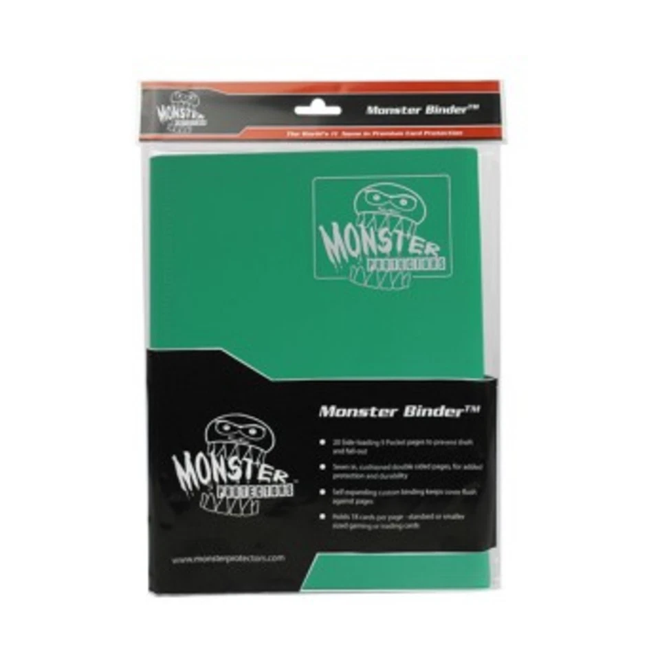 Monster Prote Monster Bind Monster Binder - 9 páginas de bolsillo, esmeralda mate nueva Foto 1 de 1