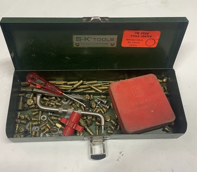 VINTAGE HOLLEY CARBURETOR JETS WITH TOOLS AND BOX Foto 1 de 4