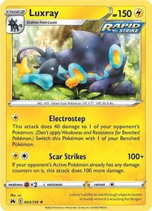 Pokemon Luxray (43) Crown Zenith 043/159 LP - Picture 1 of 1