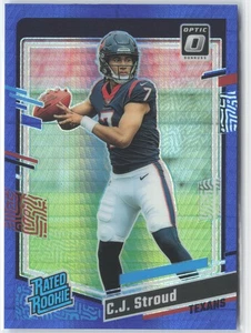 CJ Stroud RC Rate Rookie 2023 Donruss Optic Blue Hyper #244 Houston Texans - Bild 1 von 2