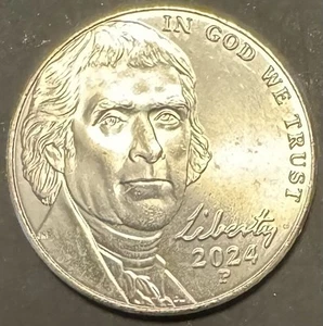 Níquel Jefferson 2024-P de rollos 🔥BAJA ACUÑACIÓN🔥 - Imagen 1 de 3