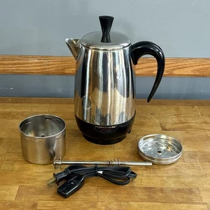 Percolatore caffè vintage Farberware Superfast #138B elettrico 2-8 tazze made in USA - Foto 1 di 19