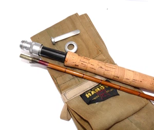 Hardy The Pope 10' 2 pc Palakona split cane fly fishing rod #7 with Hardy bag - Picture 1 of 6