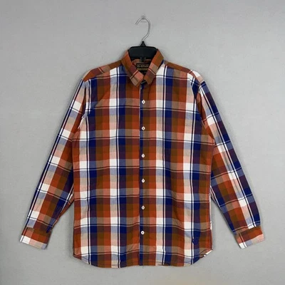Camisa G Star RAW Para Hombres XL A Cuadros Azul Rojo Abotonada Manga Larga Vestido Informal Foto 1 de 4