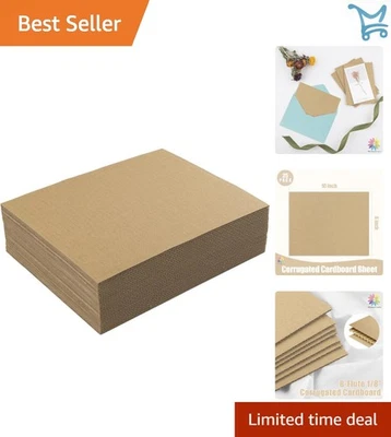 Mat Board Center 25 Pack 8x10 Brown Cardboard Sheets for Packing Shipping Art - Image 1 of 4