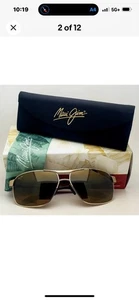 New Polarized MAUI JIM THE BIRD Sunglasses MJ H 835-16 Gold Frames Brown Lenses - Picture 1 of 7