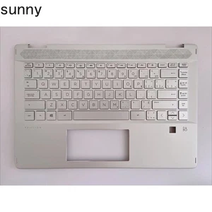 New for HP Pavilion x360 14-DH Palmrest Backlit keyboard silver us L53785-001 - Picture 1 of 5