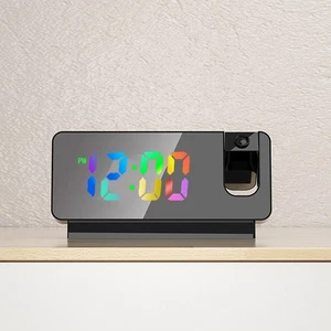 Digital Alarm Clock Temperature Display Calendar Snooze Mute Voice Activated BT5 - Picture 1 of 12