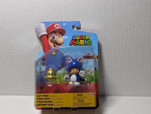 Figura Jakks Pacific World of Nintendo Super Mario Cat Toad con Super Bell 4" NUEVO - Imagen 1 de 2
