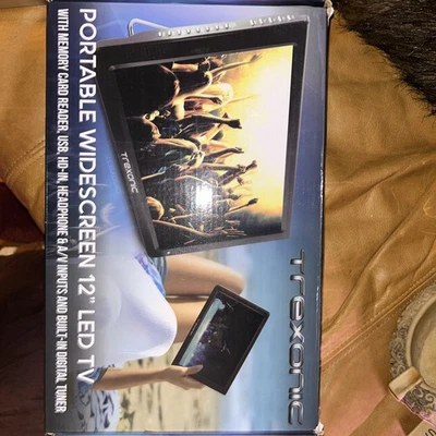 Trexonic Portable Widescreen 12" LED TV 720P W Remote - Image 1 of 4