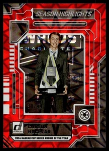 2025 Donruss Season Highlights RED Explosion Carson Hocevar /99 Nascar #10 A34 - Picture 1 of 2