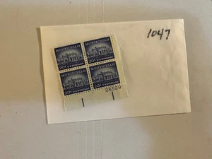USA Briefmarken Plattenblock - 1047 - Monticello - Kamm. versand - Bild 1 von 1
