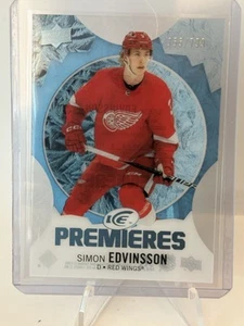 2023-24 Upper Deck Ice Ice Premieres Blue /799 Simon Edvinsson #218 Rookie RC - Picture 1 of 2