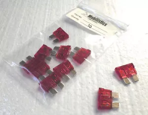 10 AMP ATO Standard Blade type automotive fuse 10 PACK - Bild 1 von 1