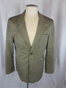 Eddie Bauer Authentic Outdoor Outfitter Blazer Small Green 2 Btn 3 Patch Pocket - Picture 1 of 8