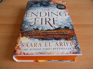 The Ending Fire ,Saara El-Arifi ,SIGNED FIRST EDITION, ORANGE Edges, NEW - Picture 1 of 5