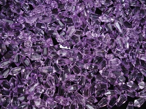 Beads Faceted Drops 11x6mm Plum 100g Bulk Pack Plastic DIY Jewelry - Picture 1 of 2