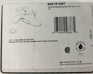 Delta 520-TP-DST Chrome Core Centerset Bathroom Faucet - Picture 1 of 1
