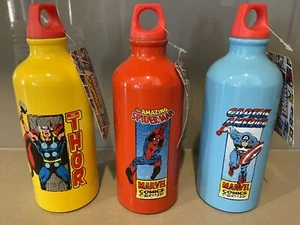 MARVEL Stainless Steel Drink Bottle Set, Thor, Captain America & Spider-Man. - Picture 1 of 1