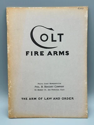 Colt Firearms Catalog 1932 Vintage Firearms Catalog! - Image 1 of 4