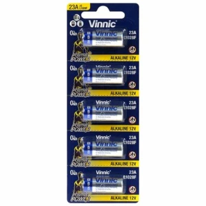 1x 5er Vinnic A23 12V Alkaline-Batterien A23 V23ga LR23A MN21 MHD 05-2028