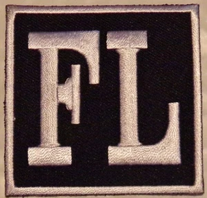 FL - FLORIDA - VEST PATCH - WHITE AND BLACK - NEW MOTORCYCLE VEST PATCH - Picture 1 of 1
