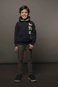 ✿TYGO & VITO✿ Jungen Sweatshirt Kapuze dark army Gr.110-152 ✿ X909-6331-190 - Bild 1 von 4