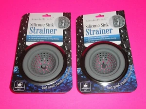 2x Silicone Kitchen Sink Strainer Food Catch Basket Stainless Household Trends - Picture 1 of 4