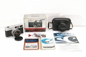 vintage 1960s Canon Canonet 35mm film rangefinder photo camera CIB *WITH ISSUE* - Bild 1 von 9