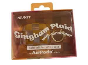 Custodia XO Poppy AirPods per Apple AirPods 3a generazione Gingham Plaid - Foto 1 di 2