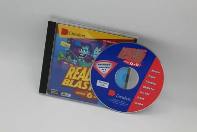 Vintage Reading Blaster Ages 6-9 for Windows 95 PC CD-ROM Davidson Used ALL lear - Image 1 of 4