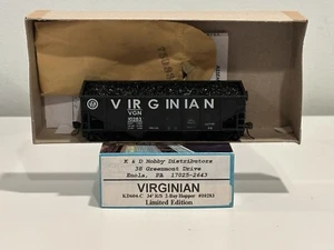 TOLVA DE CARBÓN VIRGININA RARA ESCALA HO K&D HOBBY PINTURA PERSONALIZADA RTR EDICIÓN LIMITADA - Imagen 1 de 4